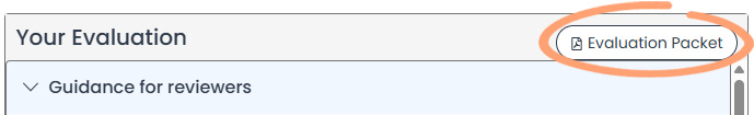Grants portal evaluation packet