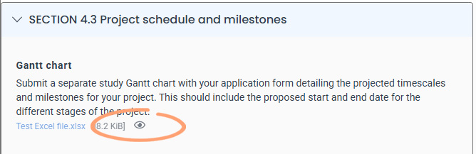 Grants portal upload viewer