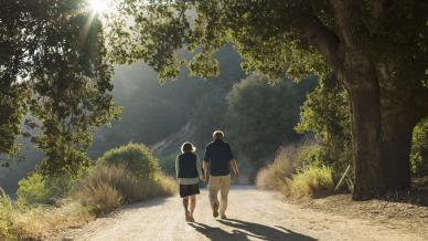 People in forest