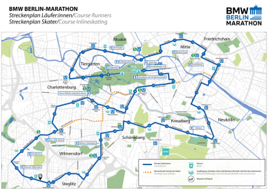 Berlin Marathon Route Map