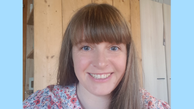 lady with fringe smiling