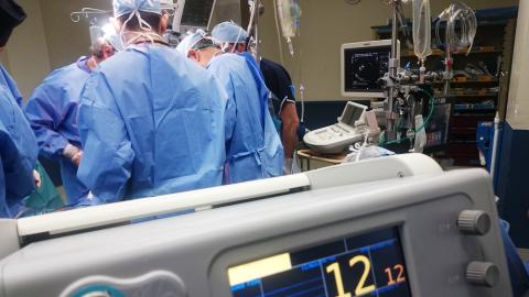 Surgeons working