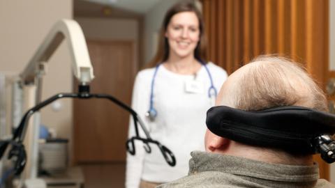 Person with Advanced MS and a carer