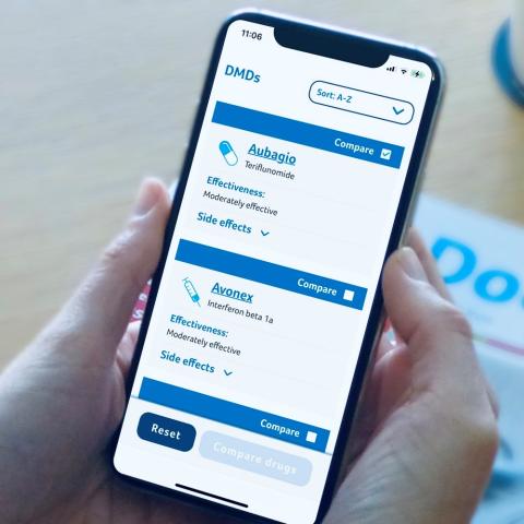 MS decisions on smartphone screen
