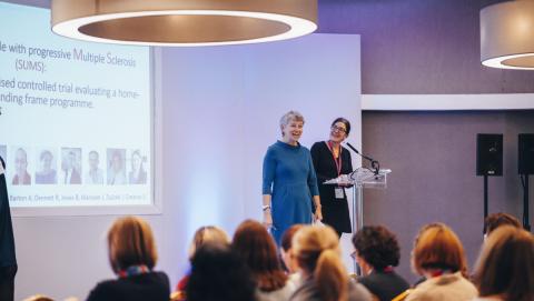 Wendy Hendrie delivering presentaton at conference