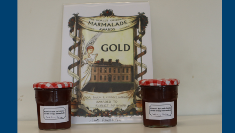 Robert's marmalade and his gold award