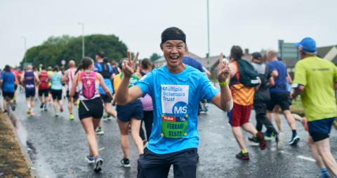 Great North Runner excited