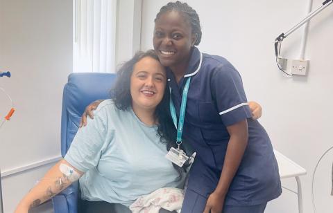 MS nurse Blessing with Jess