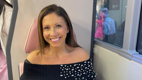 lady with short dark hair