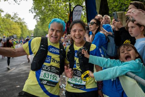 Two MS Trust runners at The London Marathon