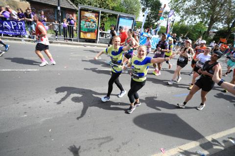 Two MS Trust runners at The London Marathon