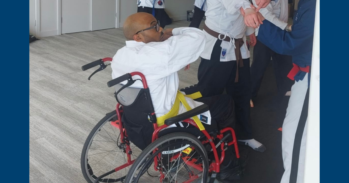 Rolling with it MS and wheelchair Ju Jitsu MS Trust