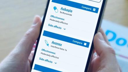 MS decisions on smartphone screen